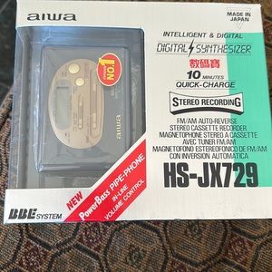 Brand new in box AIWA stereo cassette recorder HS-JX729